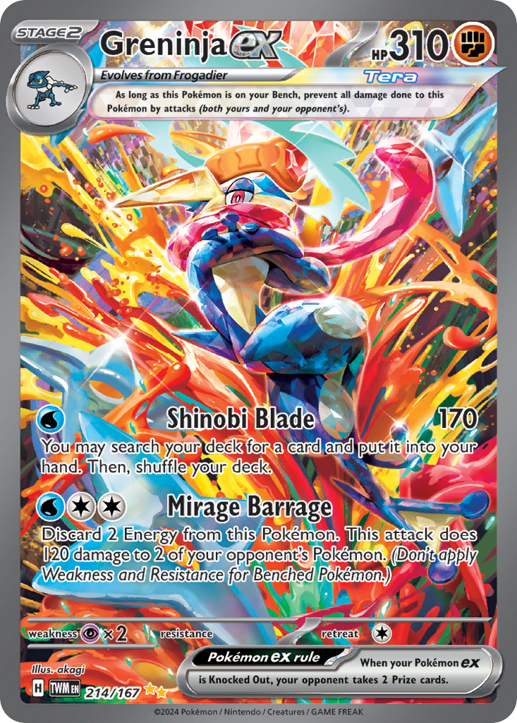 Greninja ex 214/167 uit Twilight Masquerade
