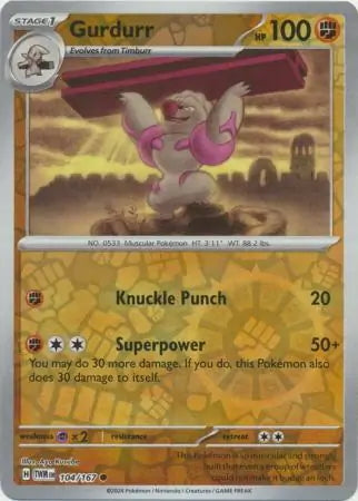 Twilight Masquerade Gurdurr #104/167 reverse holo