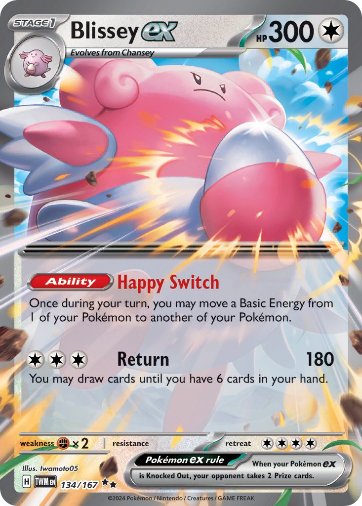 Twilight Masquerade Holo Blissey ex #134/167
