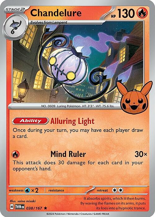 Twilight Masquerade Holo Chandelure #38/167 Trick or Trade