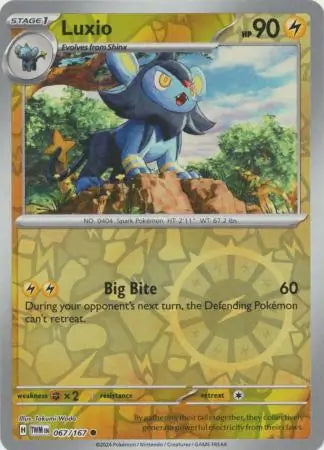 Twilight Masquerade Luxio #67/167 reverse holo