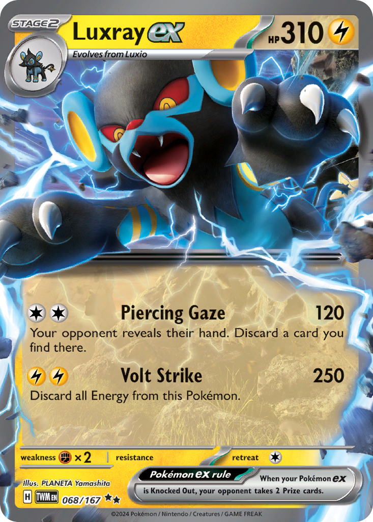 Twilight Masquerade Luxray ex #68/167