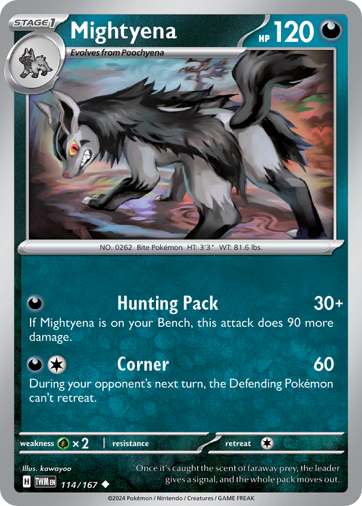 Twilight Masquerade Mightyena #114/167