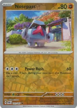 Twilight Masquerade Nosepass #101/167 reverse holo