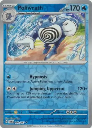 Twilight Masquerade Poliwrath #43/167 reverse holo