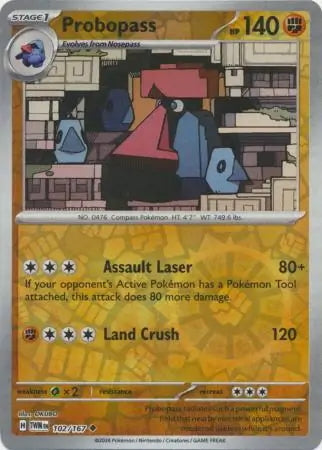 Twilight Masquerade Probopass #102/167 reverse holo