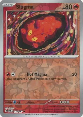 Twilight Masquerade Slugma #28/167 reverse holo