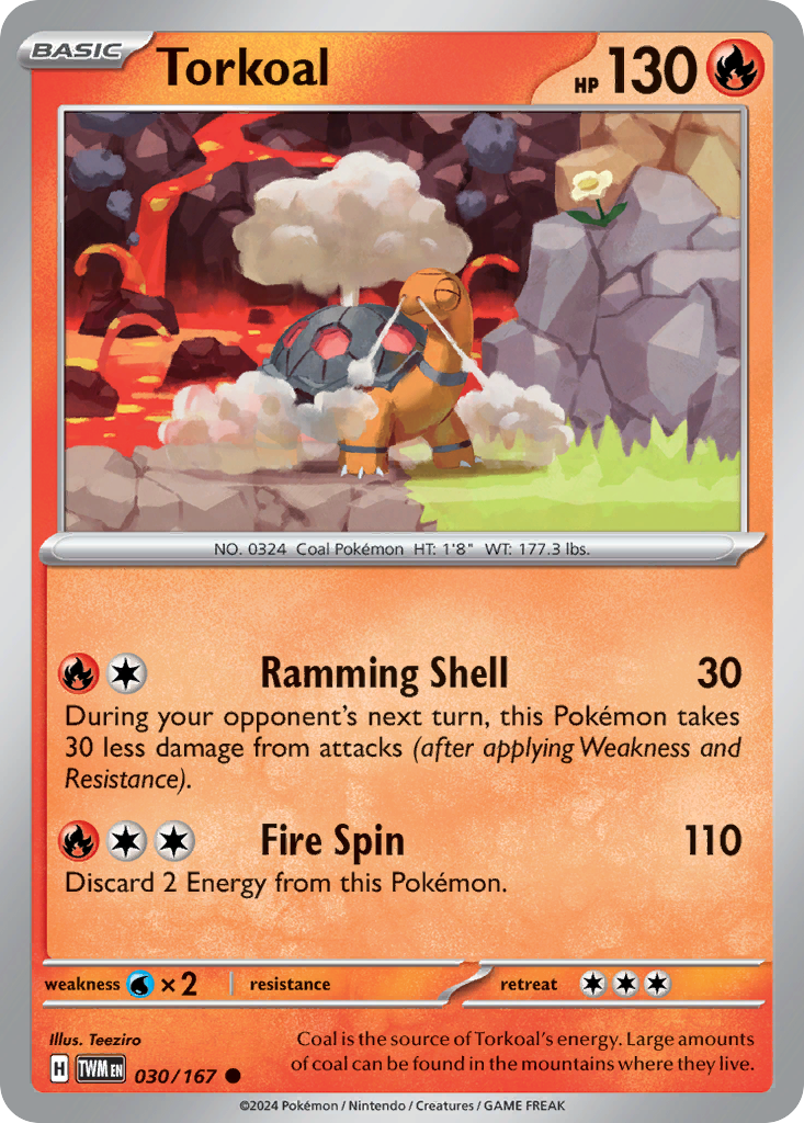 Twilight Masquerade Torkoal #30/167
