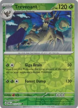 Twilight Masquerade Trevenant #13/167 reverse holo