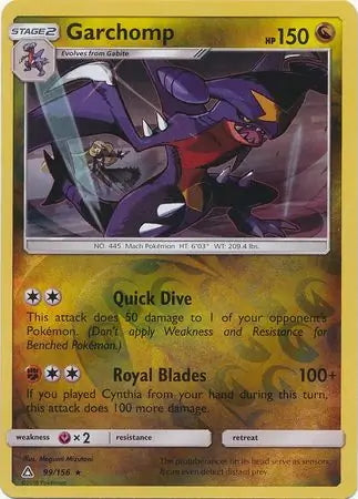 Ultra Prism Garchomp #99/156 reverse holo