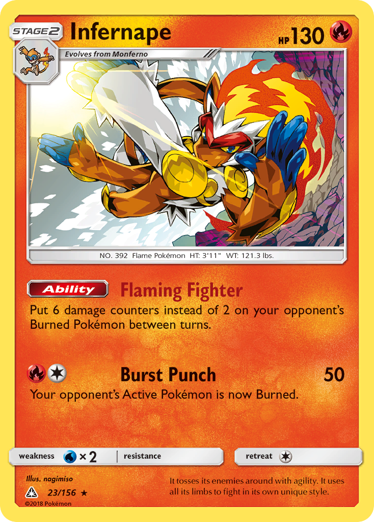 Ultra Prism Holo Infernape #23/156