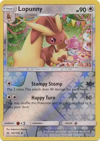 Ultra Prism Lopunny #107/156 reverse holo