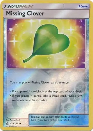 Ultra Prism Missing Clover #129/156 reverse holo