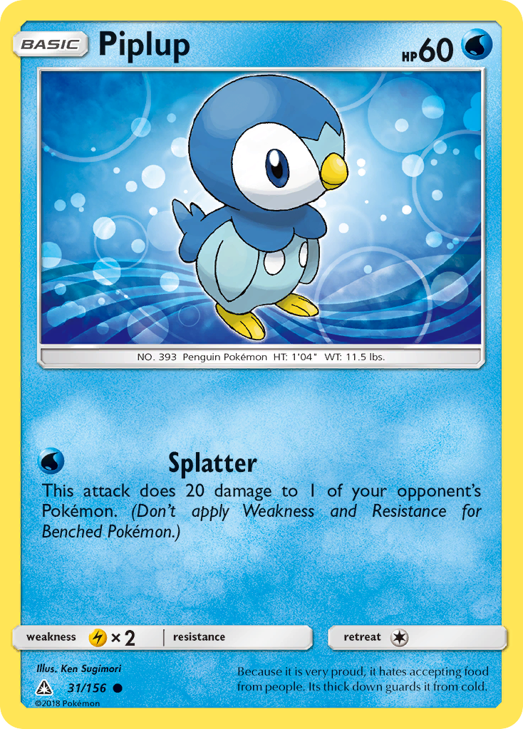 Ultra Prism Piplup #31/156