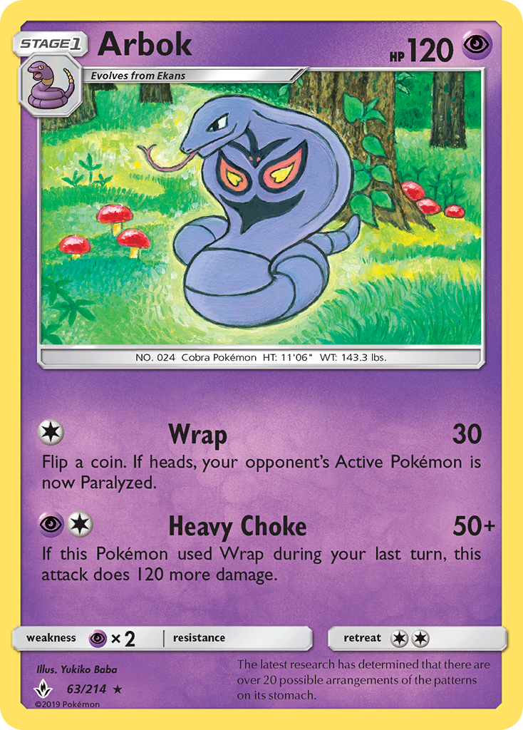 Unbroken Bonds Arbok #63/214