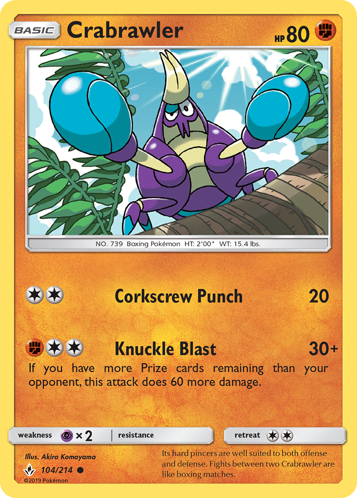 Unbroken Bonds Crabrawler #104/214