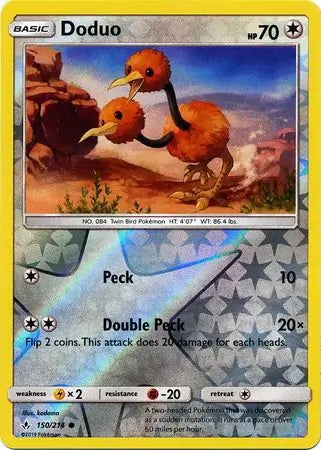 Unbroken Bonds Doduo #150/214 reverse holo