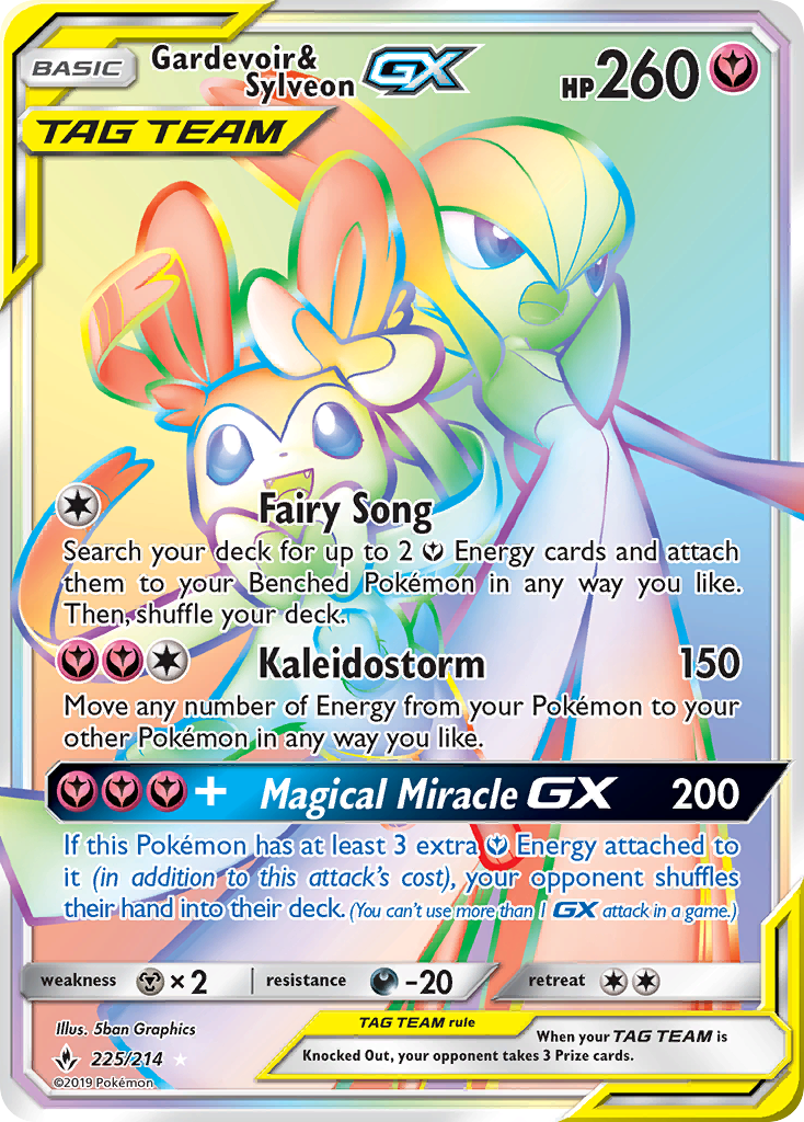 Gardevoir & Sylveon GX Rainbow Rare