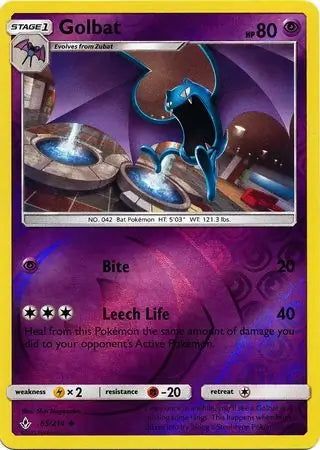 Unbroken Bonds Golbat #65/214 reverse holo