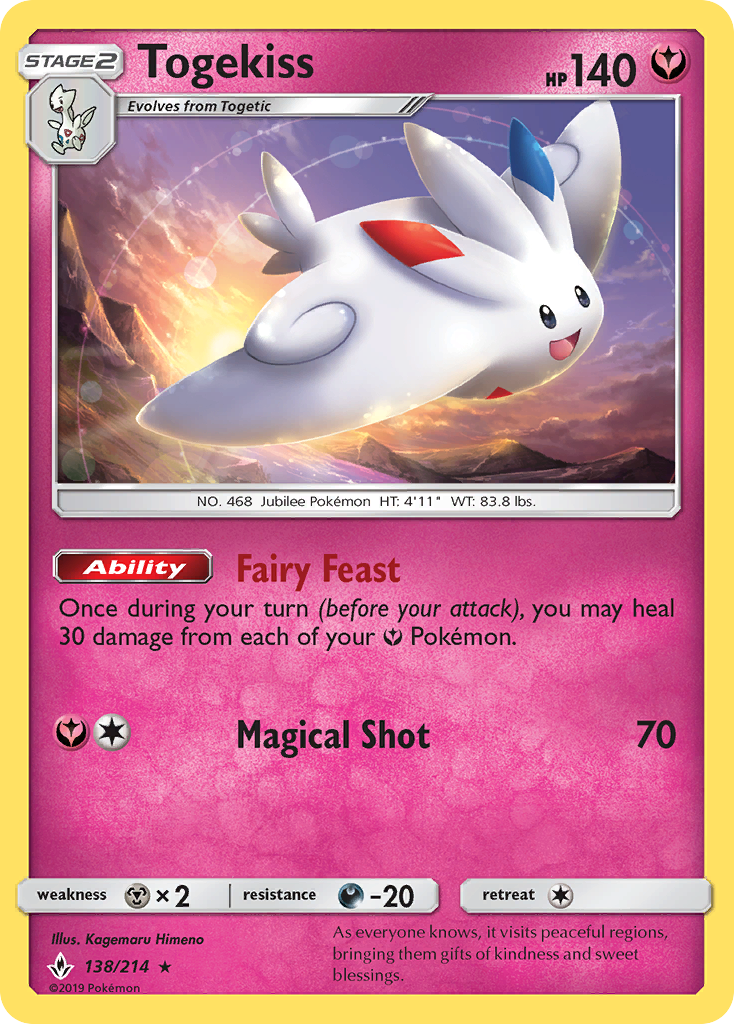Unbroken Bonds Holo Togekiss #138/214