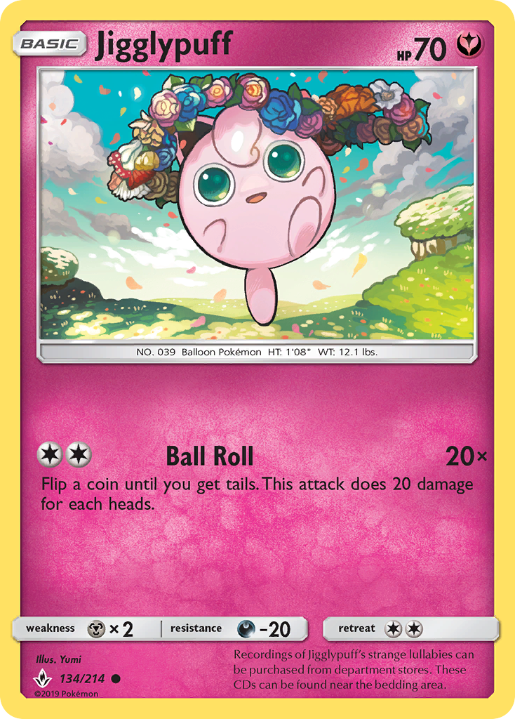 Unbroken Bonds Jigglypuff #134/214