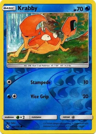 Unbroken Bonds Krabby #46/214 reverse holo