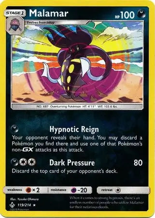 Unbroken Bonds Malamar #119/214 reverse holo
