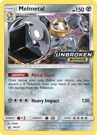 Unbroken Bonds Melmetal #129 Stamped Promo