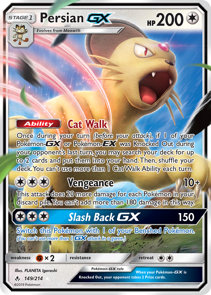 Unbroken Bonds Persian GX #149/214