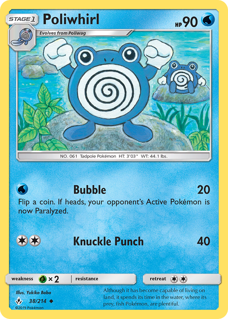 Unbroken Bonds Poliwhirl #38/214