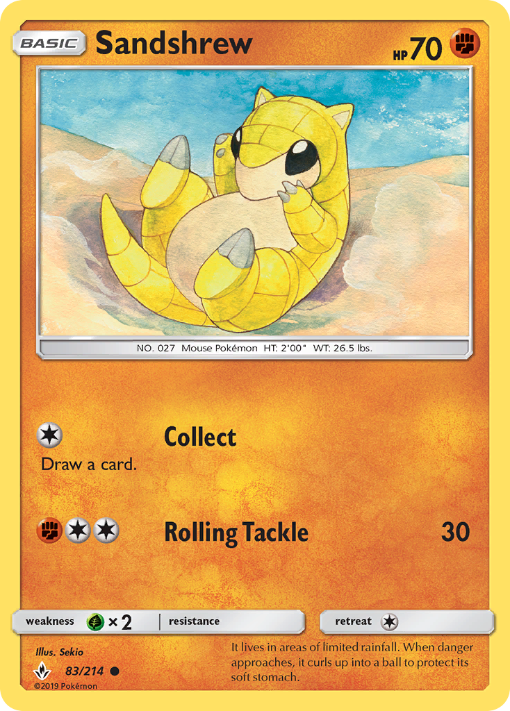 Unbroken Bonds Sandshrew #83/214