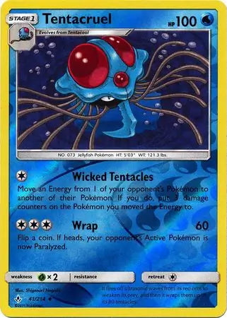 Unbroken Bonds Tentacruel #41/214 reverse holo