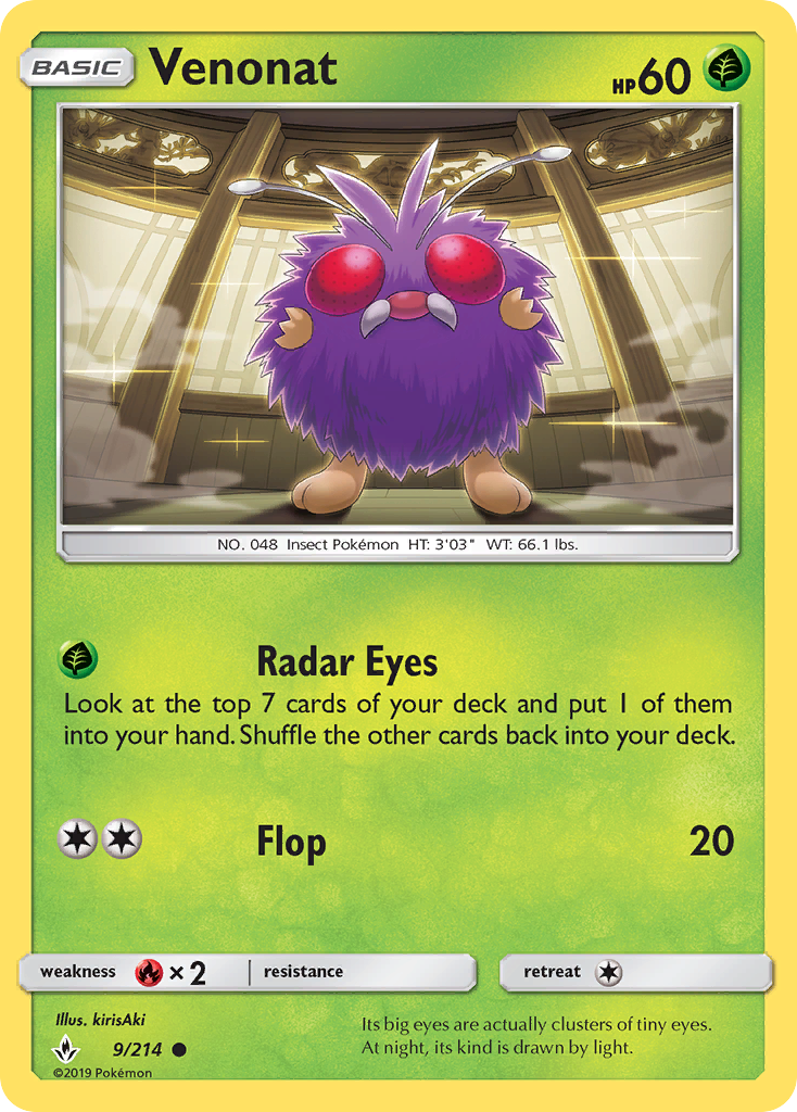 Unbroken Bonds Venonat #9/214