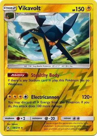 Unbroken Bonds Vikavolt #59/214 reverse holo