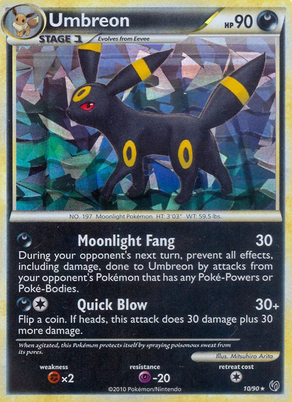 Undaunted Cracked Ice Holo Umbreon #10/90