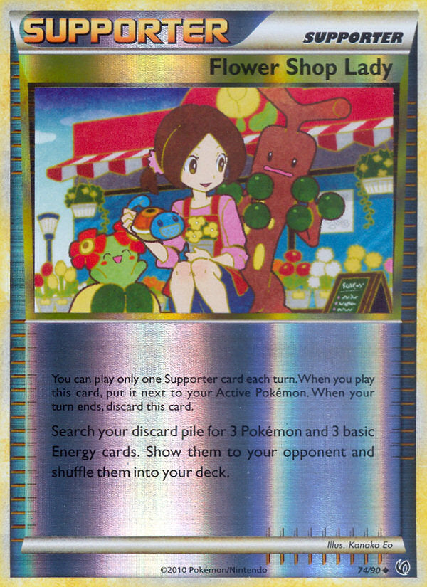 Undaunted Flower Shop Lady #74/90 reverse holo