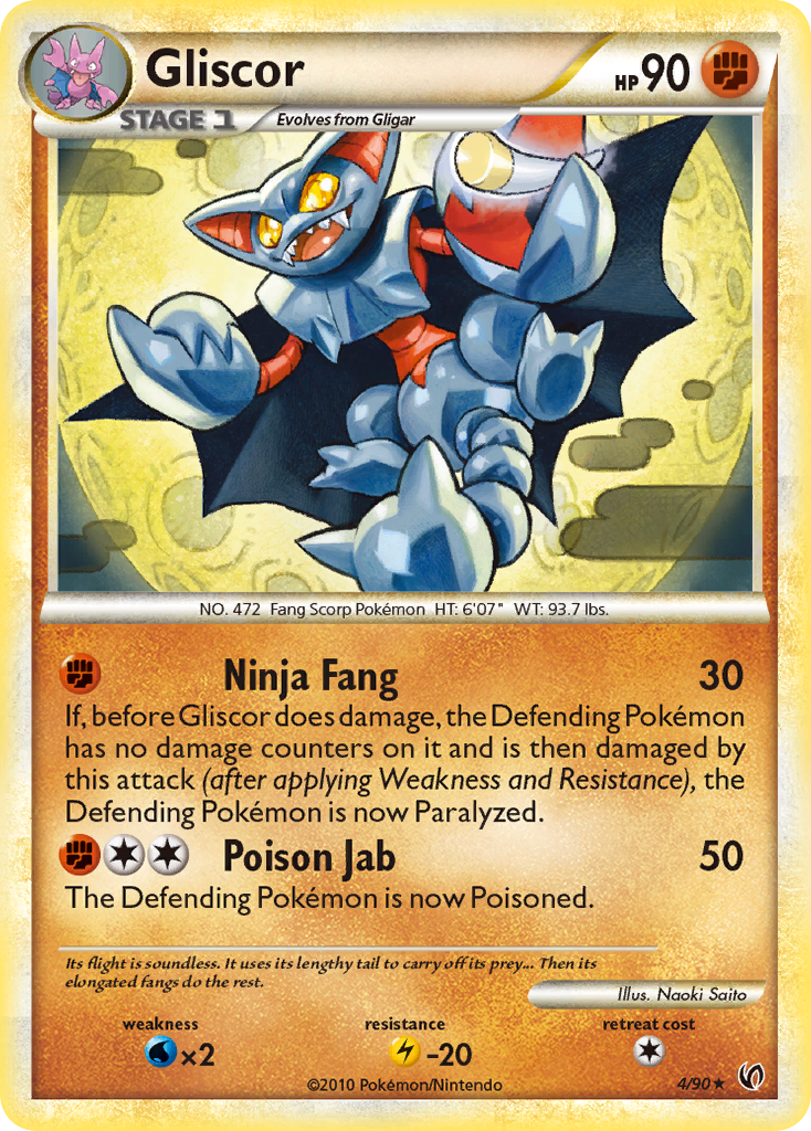 Undaunted Non - Holo Gliscor #4/90