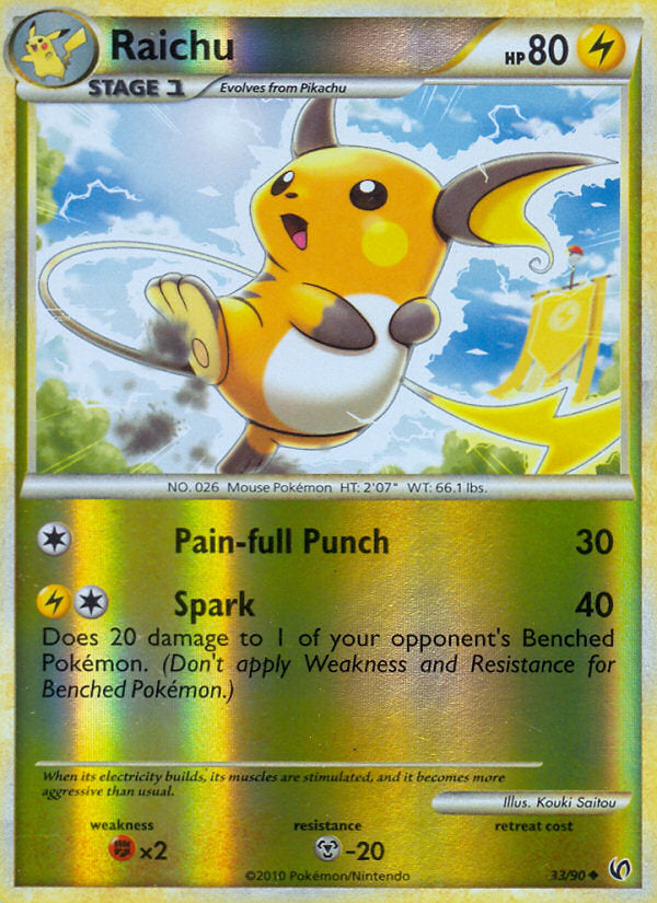 Undaunted Raichu #33/90 reverse holo