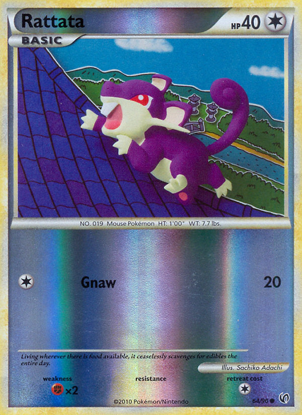 Undaunted Rattata #64/90 reverse holo