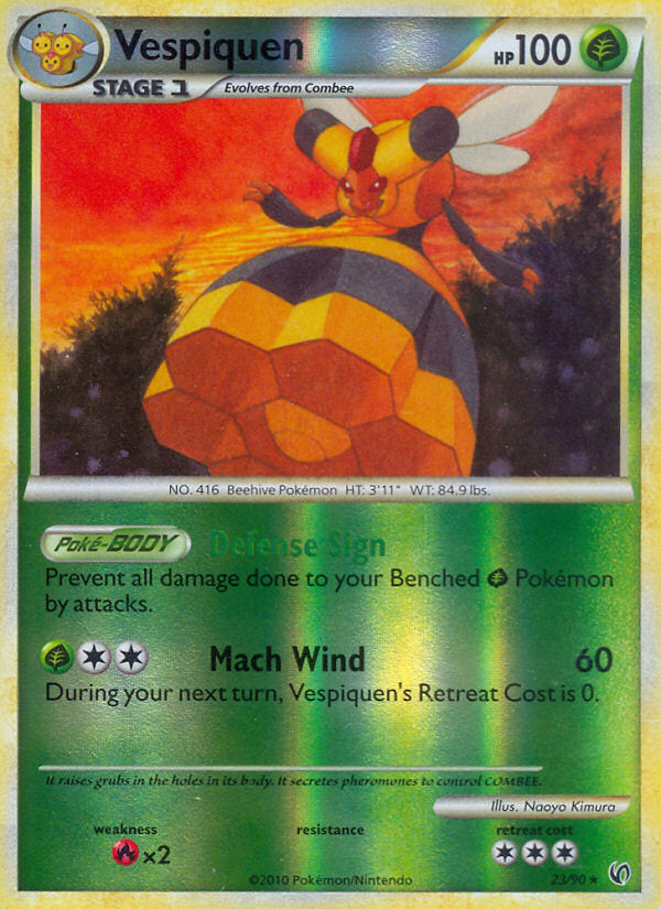 Undaunted Vespiquen #23/90 reverse holo