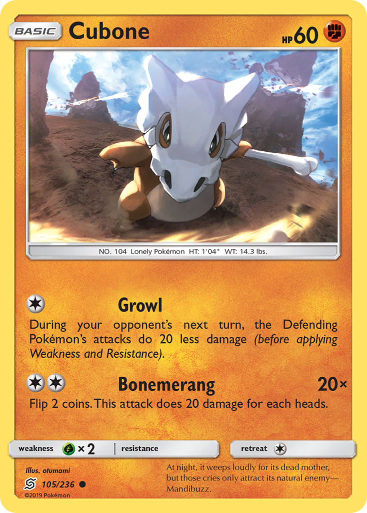 Unified Minds Cubone #105/236