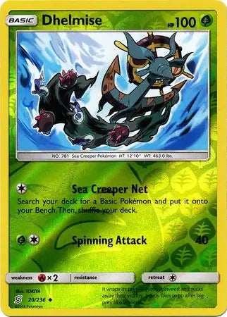 Unified Minds Dhelmise #20/236 reverse holo
