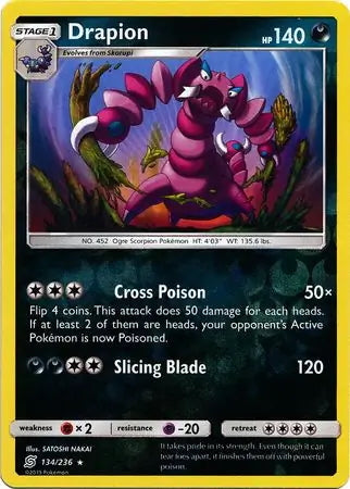 Unified Minds Drapion #134/236 reverse holo
