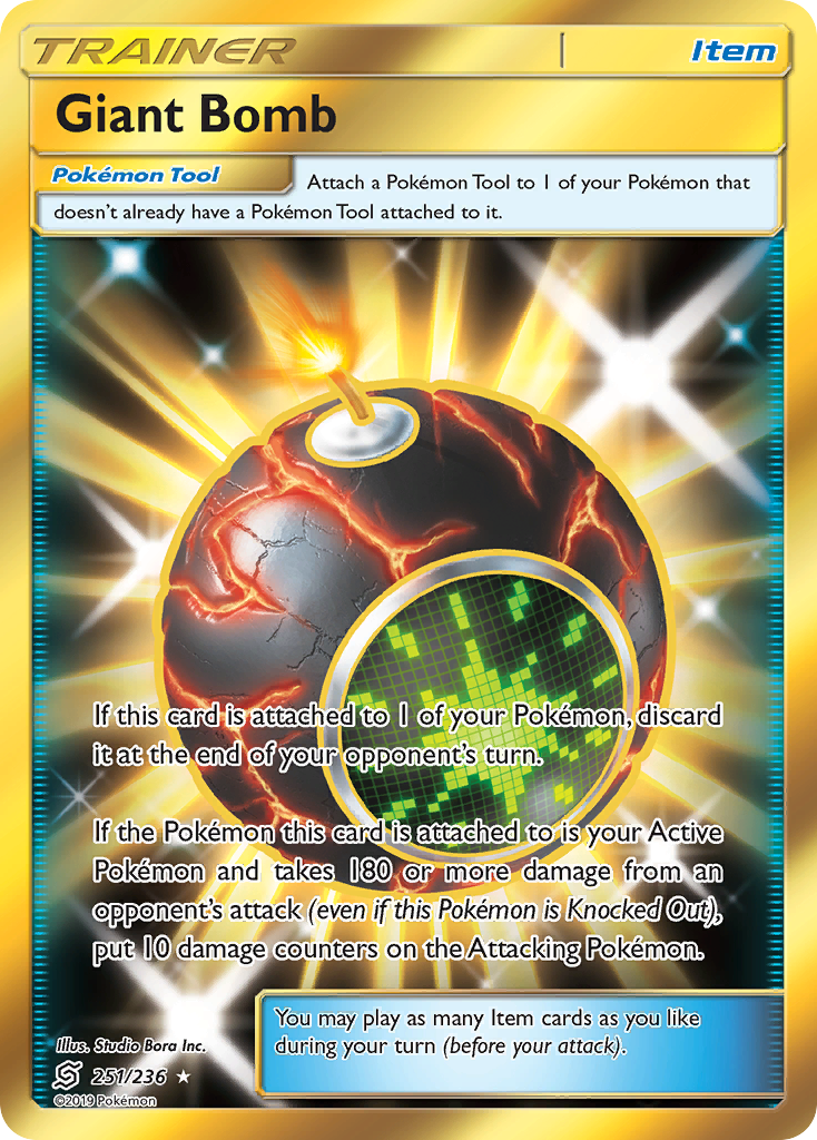 Giant Bomb Gold Secret Rare