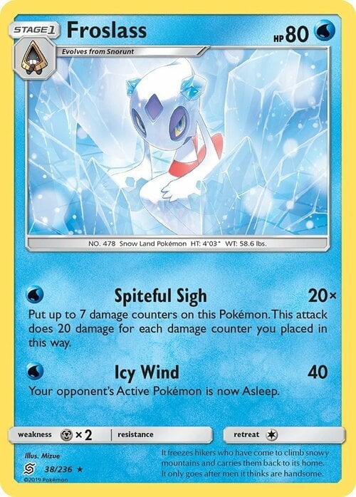 Unified Minds Holo Froslass #38/236