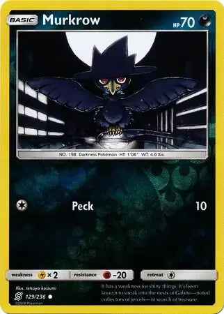 Unified Minds Murkrow #129/236 reverse holo