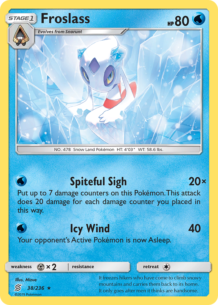 Unified Minds Non - Holo Froslass #38/236