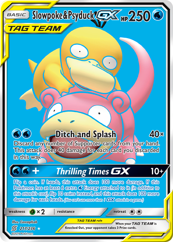 Unified Minds Slowpoke & Psyduck GX #217/236