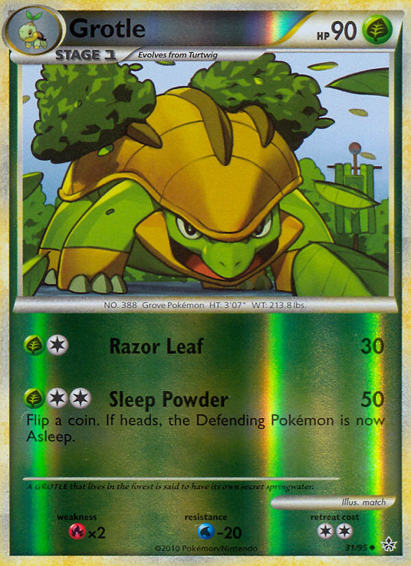 Unleashed Grotle #31/95 reverse holo