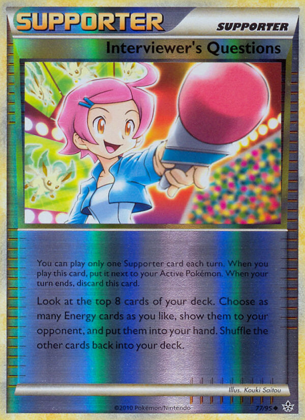 Unleashed Interviewer's Questions #77/95 reverse holo